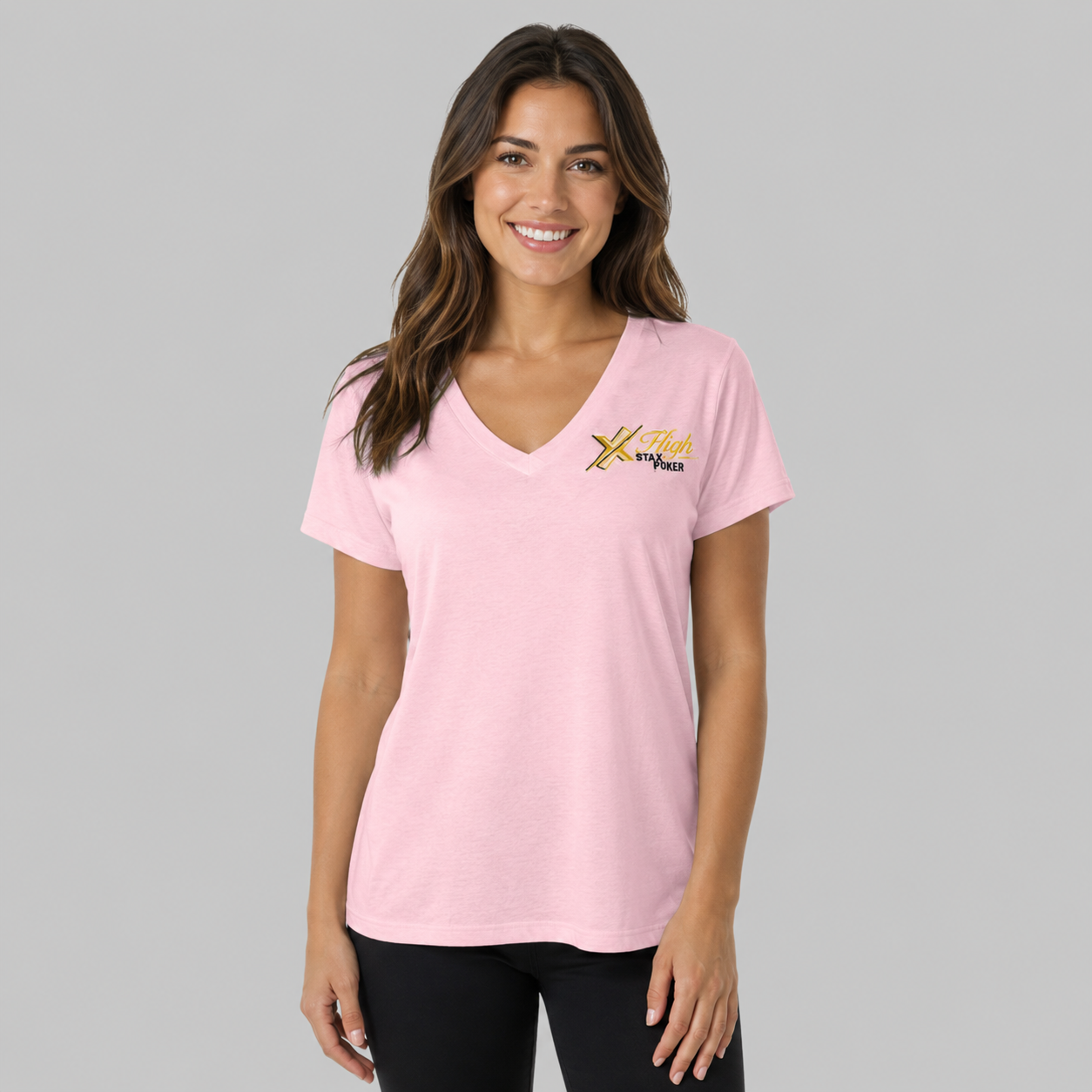 Ladies V-Neck Shirt - Image 4