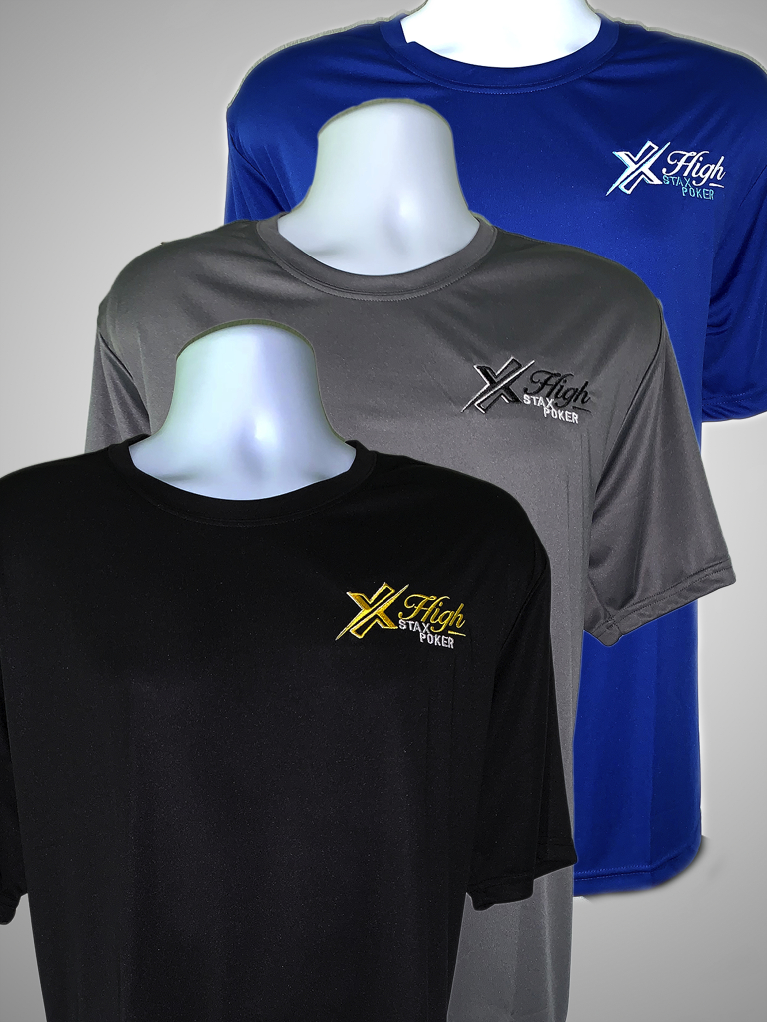 Shirts â Dri Fit â Crew Neck â High Stax Poker Embroidery