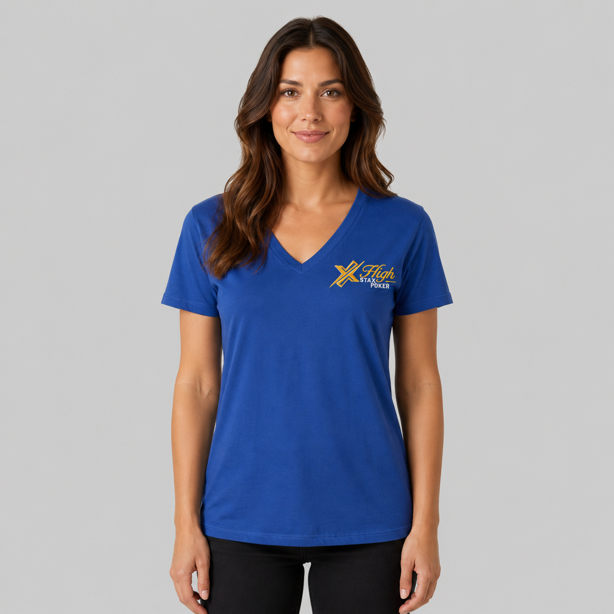 Ladies V-Neck Shirt - Image 3
