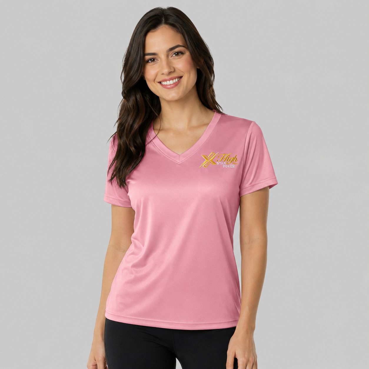 Ladies V-Neck Shirt - Image 6
